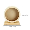 thumbnail image 3 of Hamster Wheel Toy Wooden Hedgehog Running Wheel Mute Design Small Pet Running Toy, 3 of 9