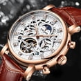 thumbnail image 4 of Reloj de cuero genuino para hombre, reloj mecánico automático, reloj mecánico hueco resistente al agua, reloj para hombre, 4 of 6