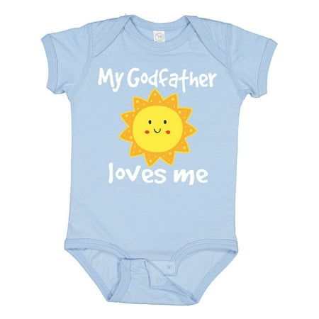 

Inktastic My Godfather Loves Me Gift Baby Boy or Baby Girl Bodysuit