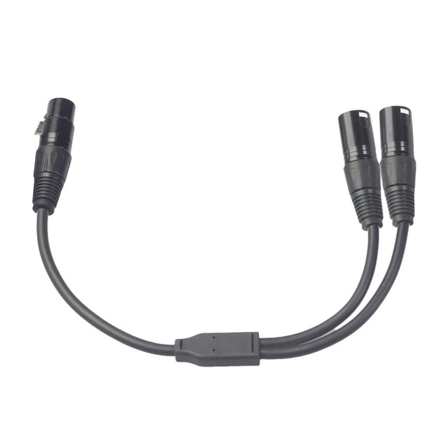 XLR 1 Enchufe a 2 Adaptador de DJ de Micrófono Dual de Hugo xlr hembra a doble xlr macho