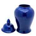 thumbnail image 3 of Red Lantern 18" Deep Blue Temple Jar, 3 of 7
