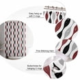 thumbnail image 6 of Shower Curtain Mid Century Abstract Art Bathroom Curtains with Hooks, Waterproof Fabric Geometric Black Red Grey Bath Shower Curtains Set for Bathroom Bathtubs Decor 72x72 Inch, 6 of 8
