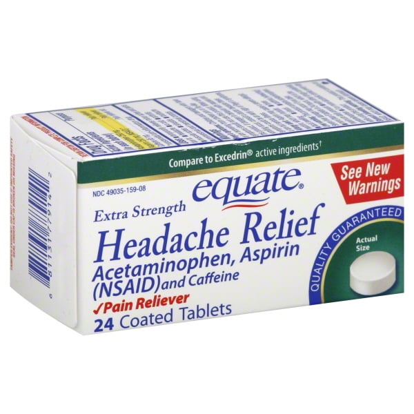 Equate Extra Strength Acetaminophen, Aspirin, and Caffeine Headache