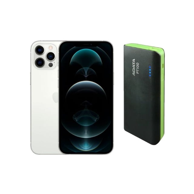 iPhone 12 Pro Max Reacondicionado 128gb Plata (Mancha en Pantalla) + Power Bank 10,000mah Apple iPhone MGCT3LL/A