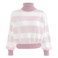 thumbnail image 5 of 2024 Clearance! JINMGG 2024 Fall Winter Plus Size Sweaters for Women Clearance,Ladies and Winter Solid Color Turtleneck Pullover Design Sweater Long Sleeve Top Turtleneck Sweater, 5 of 7