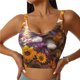 thumbnail image 1 of Balery Cute Cat Sunflower Sujetadores deportivos con espalda cruzada para mujer, acolchados, sin costuras, de alto impacto, ideales para yoga, gimnasio, entrenamiento y fitness.-Small, 1 of 8