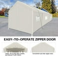 thumbnail image 5 of Carport 10×30 FT Heavy Duty Portable Carport Garage Tent with Included  Anchor Kit, Portable Garage with Roll Up Doors and Window, Party Tent for Outdoor Storage Shelter, White, 5 of 5