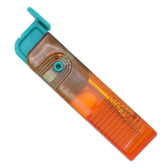 橙色 Seam Ripper Tool Foldable Portable Clothing Thread Remover Stitch Undo Device Tailoring Sewing Quick Unpicker Orange