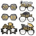 thumbnail image 1 of 6pcs Class Of 2024 Sunglasses Graduation Photo Booth Props Funny Glasses Paper Glasses Prop, 1 of 8