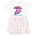 thumbnail image 3 of Inktastic Grandpa's Fishing Buddy (pink) Girls Toddler Dress, 3 of 5