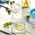 thumbnail image 5 of Bandeja de cubitos de hielo extragrande con tapa (paquete de 2) | Bandejas de cubitos de hielo de silicona jumbo sin BPA con tapa para congelador | Rinde 6 moldes cuadrados grandes para whisky,, 5 of 5