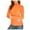 Orange, variant on larppty Women's Long Sleeve Mock Turtleneck Shirts 2025 Fleece Lined Base Layer Slim Fit Thermal Underwear Tops Grey, XXL