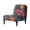 Retro Colourful Pop Floral, variant on HELLHERO Pink Rose Pattern Armless Accent Chair Washable Cover, Easy Care Decorations Armless Accent Chair Protector for Hotel Bedroom