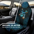 thumbnail image 4 of Uorisanigo Boho Frog Car Seat Covers Front Seats Anti-Slip Back Fabric Waterproof Car Seat Cover Easy to Install Stretch Polyester Fabric Cover Universal Fit for Most Vehicle, 4 of 7