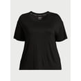 thumbnail image 6 of Joyspun Women's Knit Sleep T-Shirt with Short Sleeves, Sizes S-3X, 6 of 6