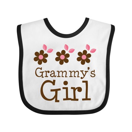 

Inktastic Grammy s Girl Daisies Gift Baby Girl Bib