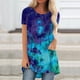 thumbnail image 2 of Blusa de manga corta con estampado de cuello redondo informal para mujer a la moda, Tops de verano Fridja ghk4100, 2 of 5