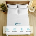 thumbnail image 3 of Hotel Brand 1000 Thread Count 6-Piece Extra Deep Pocket Super Soft Sheet Set Fit Upto 22 Inches Deep Pocket, Solid Pattern, 100% Egyptian Cotton @ 'hotellinen' (Full, White), 3 of 6