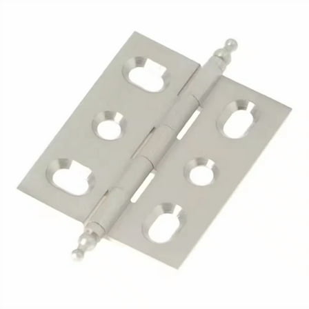 2 In. X 1-5/8 In. Satin Nickel Furniture Barrel Hinge