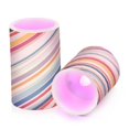 thumbnail image 7 of Yayeee Flameless Candles with Remote Flickering Battery Operated Multi Color Changing, Striped Pattern, 7 of 7