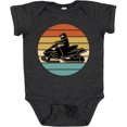 thumbnail image 3 of Inktastic Snowmobile Retro Sunset Boys or Girls Baby Bodysuit, 3 of 5
