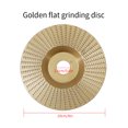 thumbnail image 2 of Scienceny Rueda de molienda de carpintería de alta con orificio de 16MM, disco giratorio, herramienta de tallado de madera, herramientas de disco Herramientas eléctricas oro Oberfläche 100MM Scienceny TO000419-06B, 2 of 6