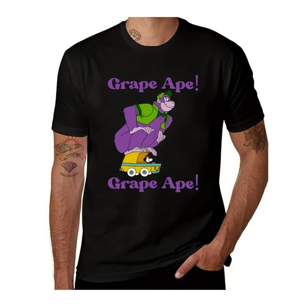 Grape Ape T-Shirt Oversized Graphic Tee Graphics Heavyweights Men Graphic T Shirts
