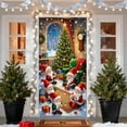 thumbnail image 5 of Kumdkd 35 x 72 inch Christmas Door Cover - Santa Claus Design, Durable Polyester, Easy to Install & Versatile for Doors/Walls/Table‌, 5 of 6