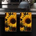 thumbnail image 2 of Yjiankangz Kitchen Towels Sumflowers Pattern Towels Dish Towels Set of 2,Sunflower Hand Towels 16x24 Inch Drying Dishcloth,Farmhouse Home Seasonal Spring Decoration, 2 of 7