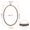 thumbnail image 2 of Uxcell 11x8.7inch Embroidery Hoops, 5Pcs Oval Frame Cross Stitch Hoop Ring, 2 of 8