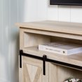 thumbnail image 6 of Woven Paths Farmhouse Barn Door TV Stand for TVs up to 60", White Oak, 6 of 11