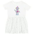 thumbnail image 3 of Inktastic Cute Robot, Purple Robot, Funny Robot, Silly Robot Girls Toddler Dress, 3 of 5