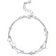 thumbnail image 1 of Pulsera de Plata para Mujer, Brazalete Elegante, Pulseras con dijes de Corazón, Joyeria para Mujer, Regalos para Ella, 1 of 4