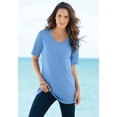 thumbnail image 2 of Roaman's Women's Plus Size Ultimate Short Sleeve Sweetheart Tee, 2 of 2