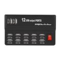 thumbnail image 1 of Station de Charge 12 Ports, Hub USB 12 Ports, Plusieurs Appareils ABS pour la Maison, 1 of 8