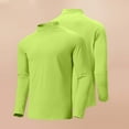 thumbnail image 2 of VSSSJ Mens Athletic Tops Stretch Slim Fit Mock Neck Long Sleeve Basic Shirts Thermal Turtle Neck Undershirt Lightweight Pullover Tops Green XXXL, 2 of 9