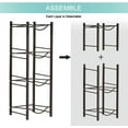 thumbnail image 2 of 4 Tier Dark Brown Water Cooler Jug Rack, 5 Gallon Water Jug Holder Heavy Duty Storage Rack, 2 of 7