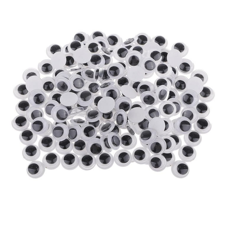 menolana Googly Eyes Googly with Stickers, Various Sizes Rocking Eyes Round Stickers for 10mm 200pieces