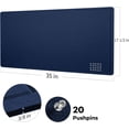 thumbnail image 3 of Large Bulletin Board Large Cork Board Alternative for Wall x es Felt Board Foldable Notice Board Pin Board Vision Board -, 3 of 8