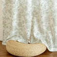 thumbnail image 5 of NICETOWN Floral Linen Sheer Curtains for Living Room, Sage Green 96 inches Country Rod Pocket Flower Patterned Printed Back Tab Window Curtains & Drapes for Farmhouse Bedroom, 2 Panels, 5 of 7