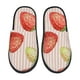 thumbnail image 1 of Balery Strawberries Pantuflas de Casa de Felpa Silenciosas con Diseño Estampado, Zapatillas Cómodas Antideslizantes de Algodón para Interior-Large, 1 of 8
