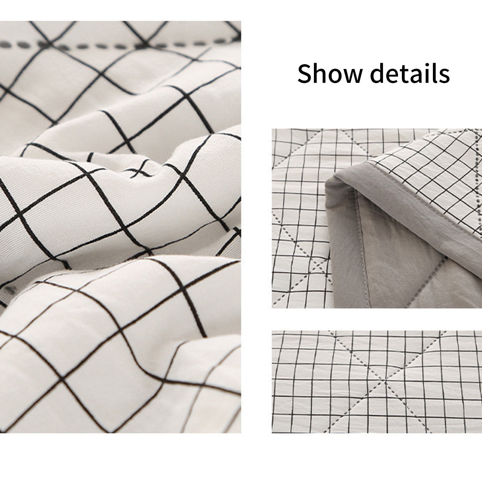 Comforter Thin Quilt Summer Lightweight Comforter, 100% Washed Cotton, Machine Washable, Soft Comfy Breathable Can Sleep Naked,78.74x59.05in