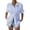 Blue, variant on Womens Smocked Striped Boyfriend Shirt Casual Collar Shorts Sleeve Button Down Blouse Tops with Pocket Blue XXL