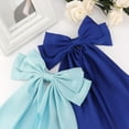 thumbnail image 2 of Large Hair Bows, 2PCS Satin Hair Ribbons Bow Hair Clips, Oversized Long Tail Hair Bow Barrette Satin Hair Bows Cute Hair Accessories for Women Girls, 2 of 7