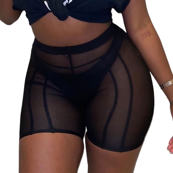 Womens See Through Mesh Shorts womens-see-through-mesh-shorts