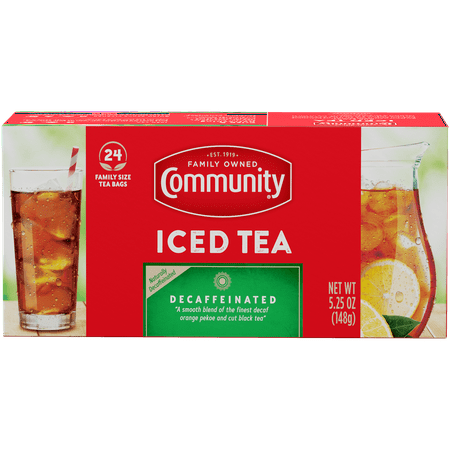 Community Coffee Decaf Iced Tea 24 Ct Box