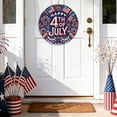 thumbnail image 6 of Independence Day America Wooden Hanging Decoration Patriotic Round Wall Decor For Home And Porch Festival Celebration Hanging Board Decoration, for Independence Day Wall Home Farmhouse, 6 of 6