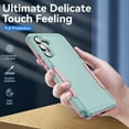 thumbnail image 3 of SaniMore for Samsung Galaxy S23 FE 5G Case, Military Grade Drop Protection Hard PC + Shock Absorption TPU Bumper Dual-Layer Shockproof Anti-Scratch Cover for Galaxy S23 FE 5G 6.4" 2023, Green+Pink, 3 of 7