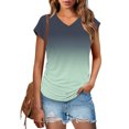 thumbnail image 2 of Tops for Women 2026 Womens V Neck Tops Womens Tee Shirt Tops Short Sleeve Cute Tops Tops, 2 of 8