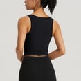 thumbnail image 5 of YueHuiYing Women's V Neck Crop Tops Basic Trendy Notched Sleeveless Slim Fit Summer Y2k Crop Tank Top, 5 of 5